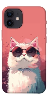 Чехол на Apple iPhone 12 mini (5.4") Сat with glasses фото 1 из 1