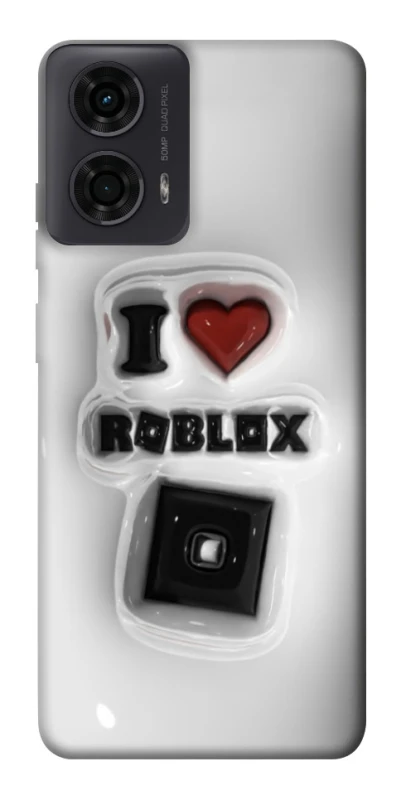 Чохол на Motorola Moto G04 I love Roblox фото 1 з 1