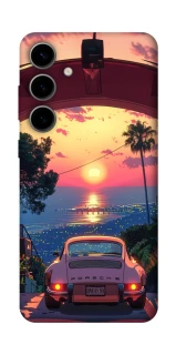 Чехол на Samsung Galaxy S25 FE Porsche at sunset фото 1 из 1
