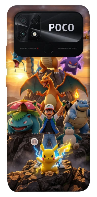 Чехол на Xiaomi Poco C40 Pokemon фото 1 из 1