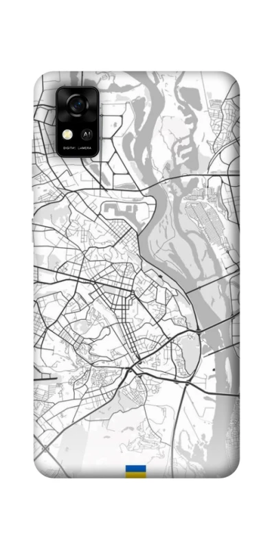 Чохол на ZTE Blade A31 Kiev white map фото 1 з 1