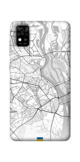 Чохол на ZTE Blade A31 Kiev white map фото 1 з 1