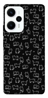 Чохол на Xiaomi Poco F5 / Note 12 Turbo Black Cats фото 1 з 1