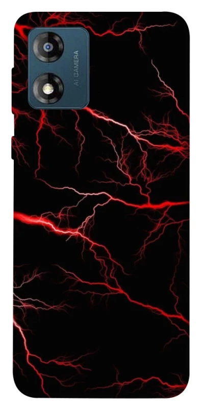 Чехол на Motorola Moto E13 Красная молния фото 1 из 1