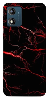 Чехол на Motorola Moto E13 Красная молния фото 1 из 1