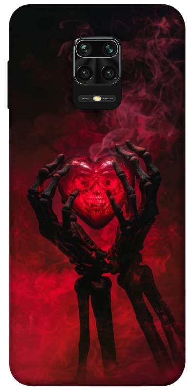 Чохол на Xiaomi Redmi Note 9s / Note 9 Pro / Note 9 Pro Max Heart in the hands of a skeleton фото 1 з 1