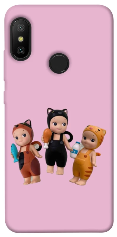 Чохол на Xiaomi Mi A2 Lite / Xiaomi Redmi 6 Pro Cat Cafe Trio фото 1 з 1