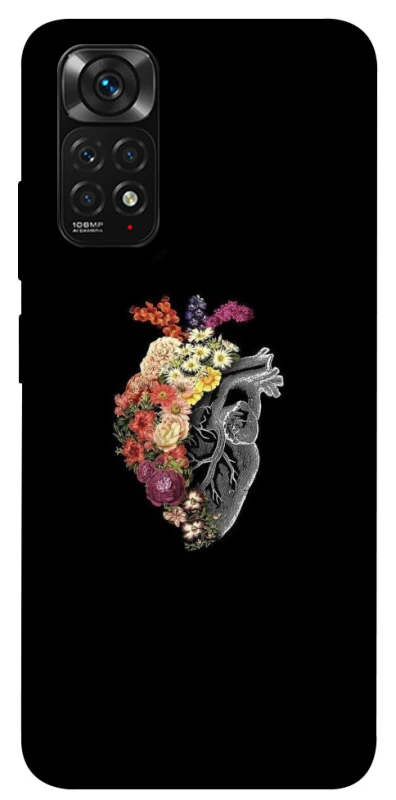 Чохол на Xiaomi Redmi Note 11 (Global) / Note 11S Heart with flowers фото 1 з 1
