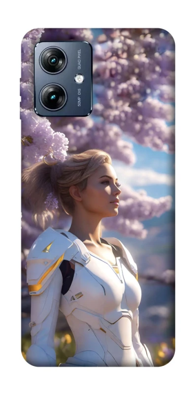 Чохол на Motorola Moto G54 Power Cyber space girl ver.1 фото 1 з 1
