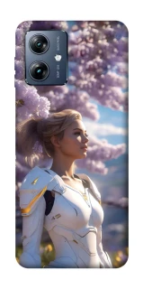 Чехол на Motorola Moto G54 Power Cyber space girl ver.1 фото 1 из 1