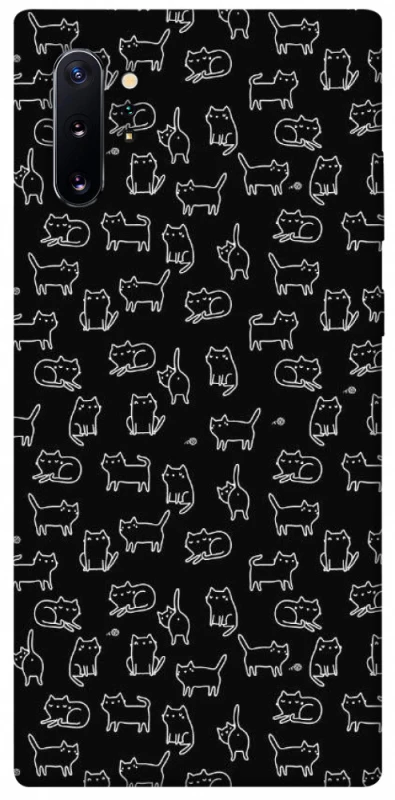 Чохол на Samsung Galaxy Note 10 Plus Black Cats фото 1 з 1