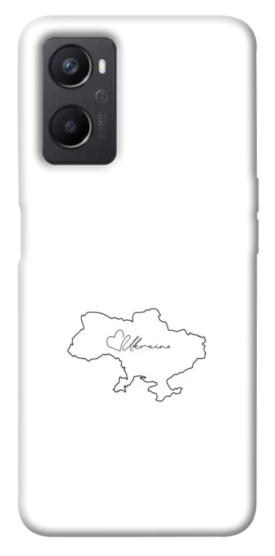 Чохол на Oppo A96 Ukraine map фото 1 з 1