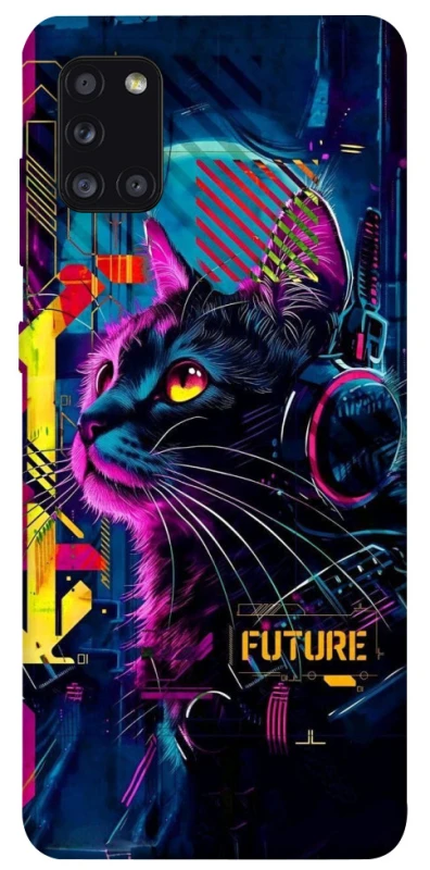 Чехол на Samsung Galaxy A31 Cyber Cat v2 фото 1 из 1