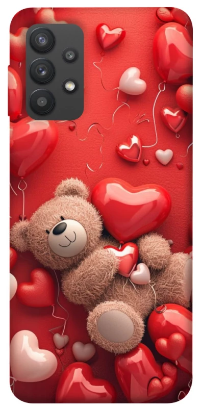 Чохол на Samsung Galaxy A32 (A325F) 4G bear in hearts фото 1 з 1