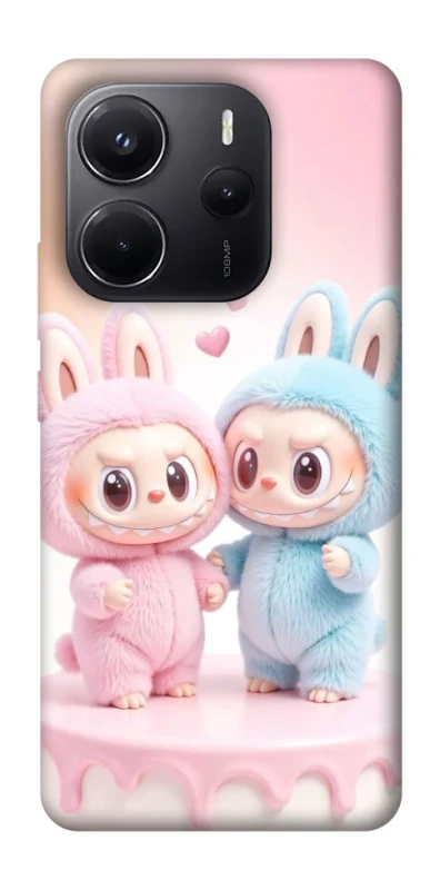 Чохол на Xiaomi Redmi Note 14 4G (Europe version) Labubu Twins фото 1 з 1