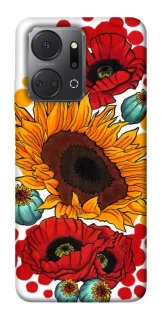 Чохол на Huawei Honor X7a Соняшники та маки фото 1 з 1