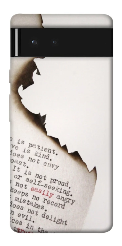 Чохол на Google Pixel 6 Вірші фото 1 з 1