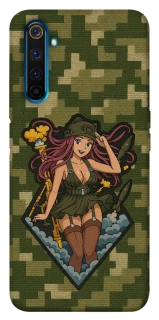 Чохол на Realme 6 Pro Military Waifu фото 1 з 1