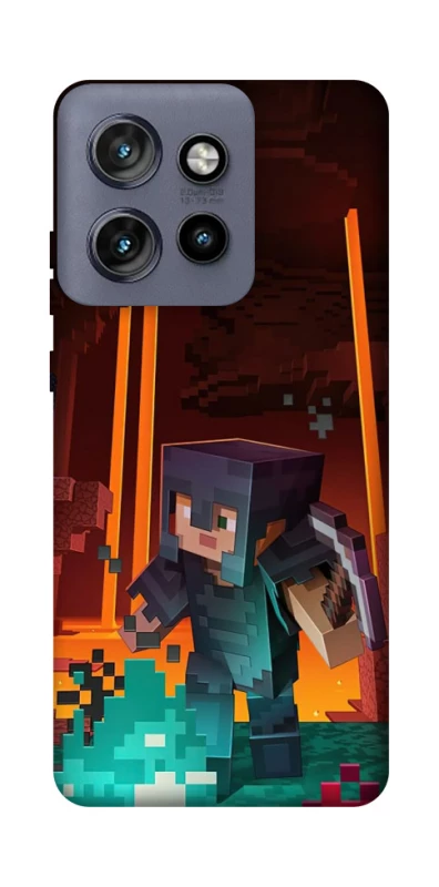 Чехол на Motorola Edge 50 Neo Minecraft game adventure фото 1 из 1