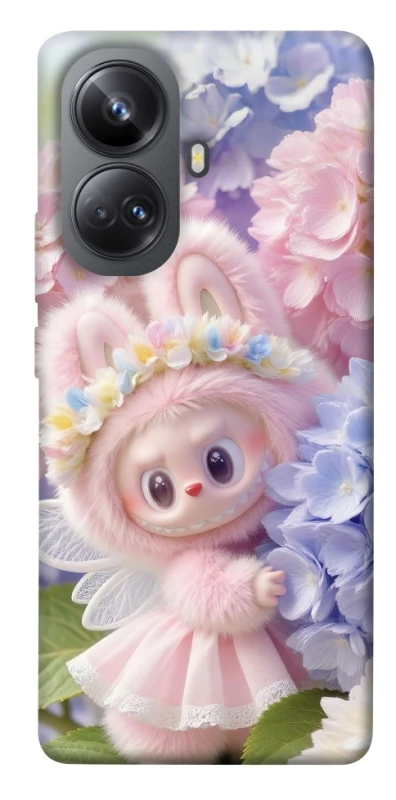 Чохол на Realme 10 Pro+ Labubu & Flowers ver.1 фото 1 з 1