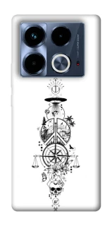 Чехол на Infinix Note 40 4G Tattoo ver.7 фото 1 из 1