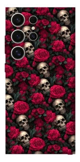 Чехол на Samsung Galaxy S25 Ultra Черепа и розы фото 1 из 1