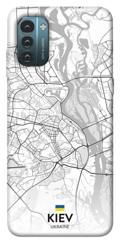 Чехол на Nokia G21 Kiev white map фото 1 из 1