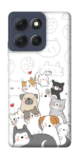 Чехол на Motorola Moto G86 Funny Pets фото 1 из 1