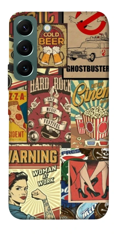 Чехол на Samsung Galaxy S22 Retro collage ver.2 фото 1 из 1