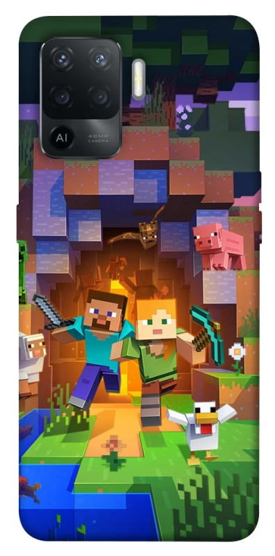 Чохол на Oppo Reno 5 Lite Minecraft game фото 1 з 1