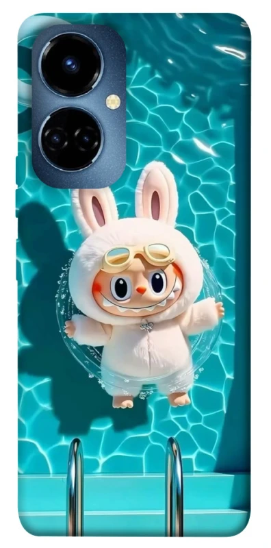 Чехол на TECNO Camon 19 Labubu in the pool ver.2 фото 1 из 1