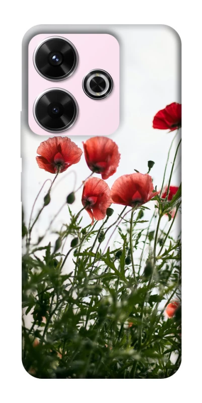 Чехол на Xiaomi Redmi 13 4G Поле маков фото 1 из 1