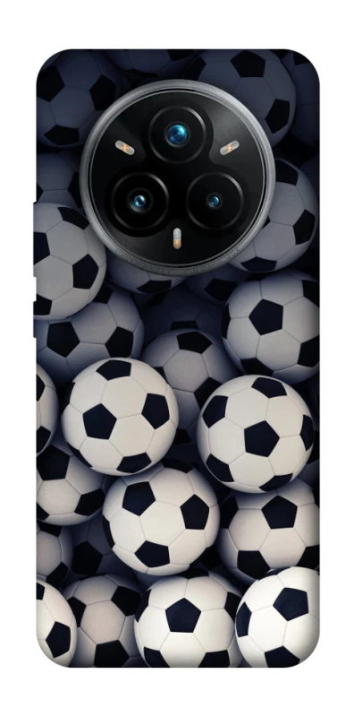 Чехол на Realme 14 Pro Футбольные мячи фото 1 из 1