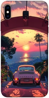 Чехол на Apple iPhone X (5.8") Porsche at sunset фото 1 из 1
