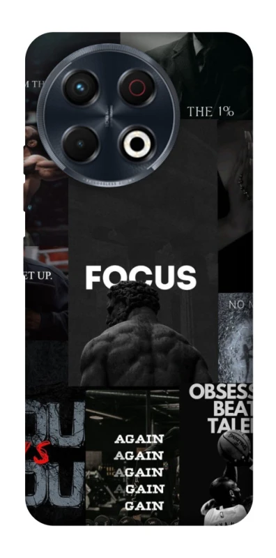 Чехол на TECNO Spark 30 Pro (KL7) Focus collage фото 1 из 1