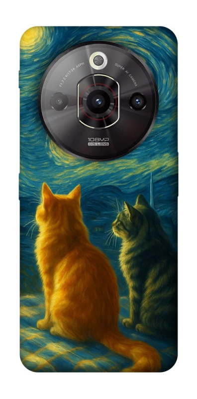 Чохол на ZTE Nubia Focus Pro Cats under the stars фото 1 з 1