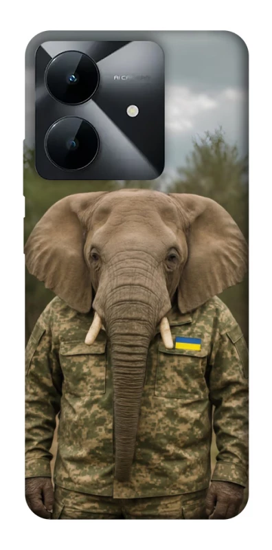 Чехол на Realme Note 60x Слон защитник фото 1 из 1