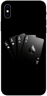 Чохол на Apple iPhone XS Max (6.5") Black Cards фото 1 з 1