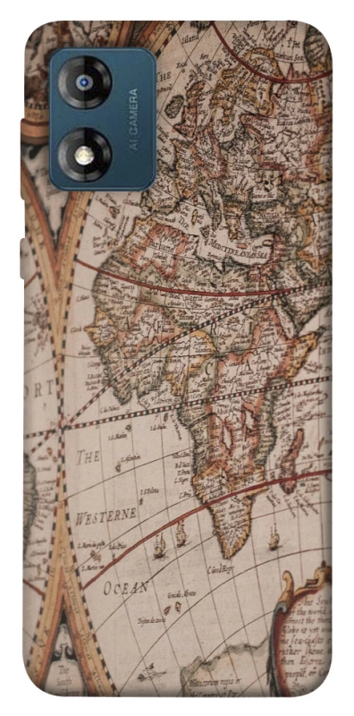 Чохол на Motorola Moto E13 Карта подорожей фото 1 з 1