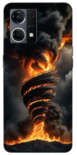 Чехол на Oppo Reno 7 4G Огненный торнадо фото 1 из 1