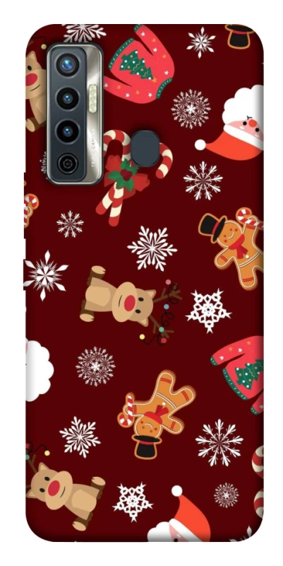 Чехол на TECNO Camon 17 Новогодний v6 фото 1 из 1