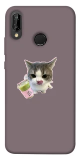 Чохол на Huawei P20 Lite cat matcha фото 1 Чохол на Huawei P20 Lite cat matcha фото 1 з 1