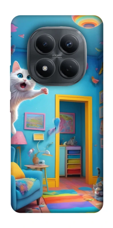 Чехол на Xiaomi Redmi Note 15 Pro 4G crazy cat фото 1 из 1