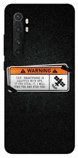 Чохол на Xiaomi Mi Note 10 Lite Warning фото 1 з 1