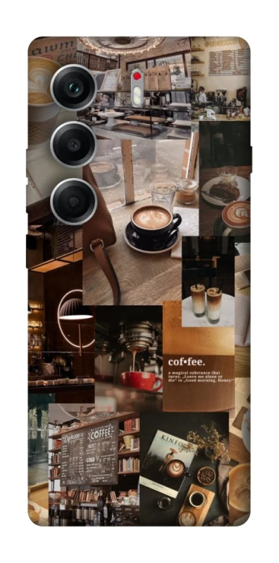 Чехол на Tecno Camon 40 Coffee collage ver.2 фото 1 из 1