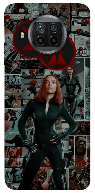 Чехол на Xiaomi Mi 10T Lite / Redmi Note 9 Pro 5G Black Widow фото 1 из 1