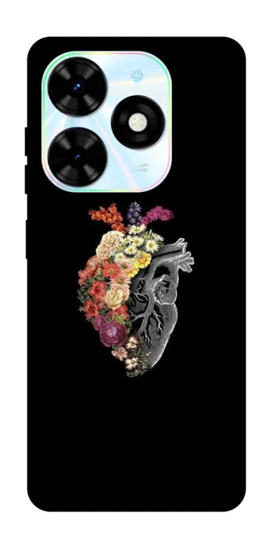 Чохол на TECNO Spark Go 2024 Heart with flowers фото 1 з 1