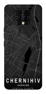 Чехол на TECNO Camon 16 SE Chernihiv map фото 1 из 1