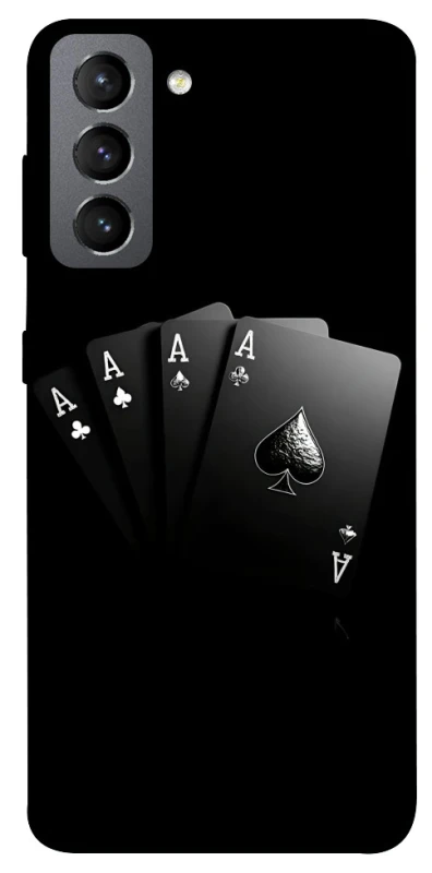 Чохол на Samsung Galaxy S21 FE Black Cards фото 1 з 1