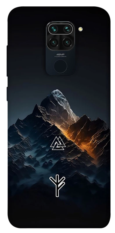 Чехол на Xiaomi Redmi Note 9 / Redmi 10X Руны в горах фото 1 из 1